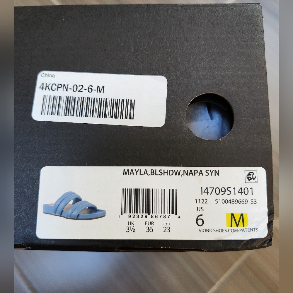 Vionic Women's Safari Mayla Slide Sandal ~BLUE ~SIZE 6 **NEW - Picture 10 of 10